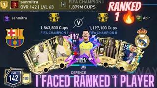 I faced the Ranked 1 Player in FIFA Mobile !!! 142 OVREP-01