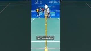 Sportsmanship at its best in badminton ️‍