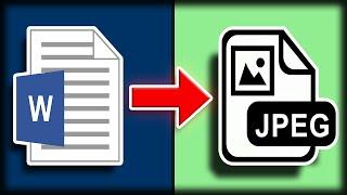 How to Change a Word Document to JPEG Format