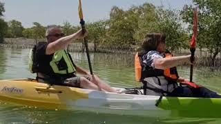 Jubail Mangrove Park, Canoeing through the indigenous Abu Dhabi Mangroves in a state protected park