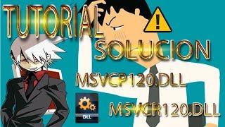 solucion al error msvcp120.dll y MSVCR120.dll