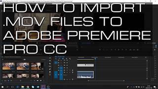 Solving Adobe Premiere .mov problem. Tutorial