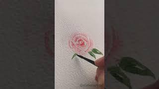 Drawing a watercolor flower | stationery pal