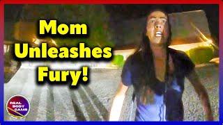 DUI Arrest Escalates As Mother Attacks Cop To Save Drunk Teen From Arrest!
