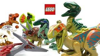 Обзор коллекции лего динозавров Мир юрского периода! Review of the Lego dinosaur Jurassic World!