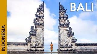 BALI, Indonesia: an active volcano and the most famous temple 