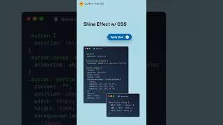 CSS Button Shine Effect #shots #shortvideo #html #css