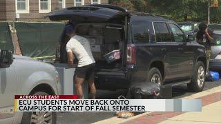 Move-in process continues at East Carolina University