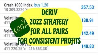 DERIV STRATEGY FOR ALL PAIRS: LATEST STRATEGY FOR CONSISTENT PROFITS. Learn How To Analyze In 20mins