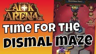 RUNNING THE DISMAL MAZE FOR THE FIRST TIME! [AFK ARENA]