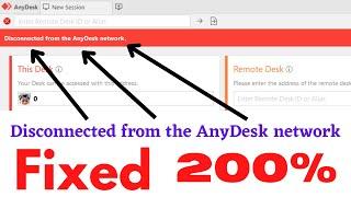 Disconnected From the Anydesk Network | Anydesk Not Connecting to Network in Windows 10