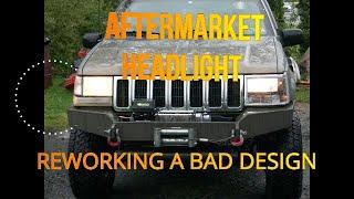 One-piece Headlight Assembly: Reworking a bad design. ZJ Edition