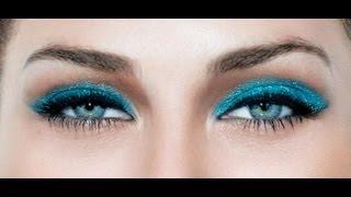 Maybeline Color Tattoo Tutorial! Bright Teal Blue Eye Makeup Tutorial!