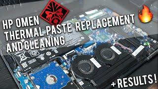 Repasting and cleaning my Hp Omen 15 laptop + results