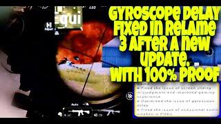 PUBG MOBILE | Gyroscope delay fixed after a new update in realme 3 device | 100% sure with proof.