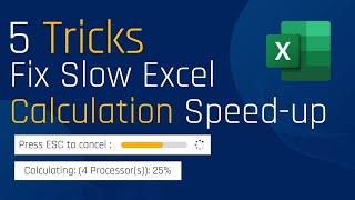 How to speed up excel calculations | Excel tips and tricks 