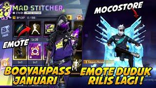 EMOTE KEREN GRATIS DI BOOYAH PAS BULAN JANUARI! EMOTE THRONE RILIS LAGI