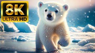 Симпатичные детские животные - 8K (60 кадров в секунду) Ultra HD - с звуками природы