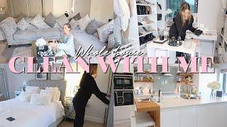 WHOLE HOUSE CLEAN WITH ME || ALL DAY CLEANING MOTIVATION 2020