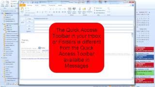 How to Add Most Used Commands to Quick Access Toolbar (Outlook 2010) - by Turner Time Management