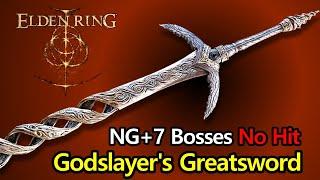 Elden Ring - Godslayer's Greatsword vs NG+7 bosses fights #eldenring #gaming