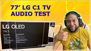 LG 77" C1 OLED TV | TV Audio VS ARC Receiver Audio