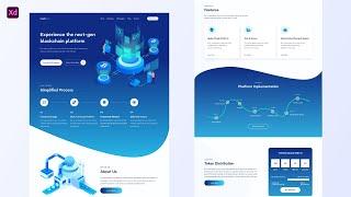 Landing Page Design in Adobe XD (2021)
