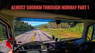 I travel all over Norway back and forth Part 1 POV Truck Driving 4K60 Volvo FH540