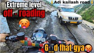 Extreme level off-roading in Adi kailash Road with my Roger | Royal Enfield classic 350 reborn