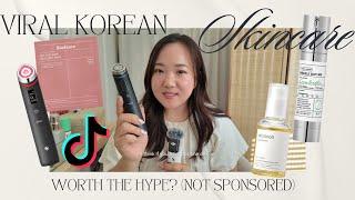 Are these VIRAL Korean Skincare Products worth the hype?! (Unsponsored, honest review ‍️)