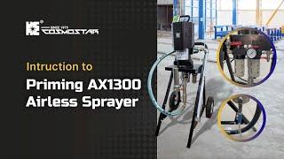 Introduction & Step by Step Guide to Cosmostar Priming AX1300 Airless Sprayer