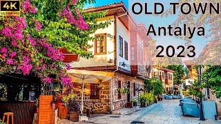 Antalya Turkey  Old Town Kaleiçi, Beautiful Ancient City Marina [ 4K ] Walking Tour