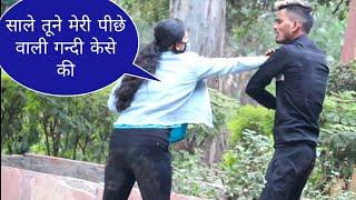 breaking sunglasses prank on cute girl Ak Malik pranks in india