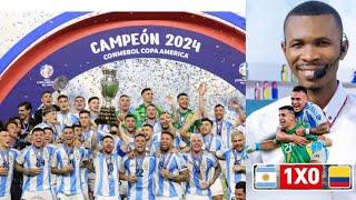 ARGENTINE 1-0 COLÔMBIE LAUTARO MARTÍNEZ BITÈ /ARGENTINE CHAMPION COPA AMERICA 2024 .