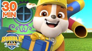 PAW Patrol Parade Day Rescues!  w/ Rubble, Marshall & Skye | 30 Minute Compilation | Rubble & Crew