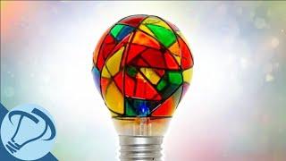 Beautiful Stained Glass Light Bulb!