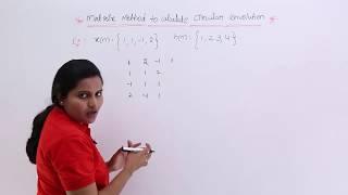 Matrix Method to Calculate Circular Convolution