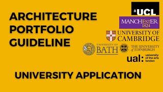 Architecture Portfolio (University of Cambridge/UCL/Manchester) for uni application 2024