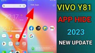 how to hide app vivo y81 new update 2023 !!  app hide swipe2finger