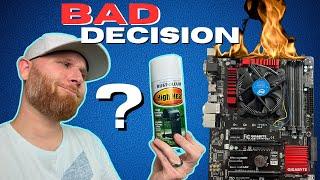 Spray Painting a Motherboard | DISASTER or INGENIOUS