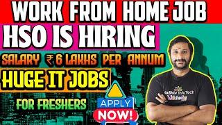 ‍HSO recruitment 2024 | Full Time Job | WFH jobs | software jobs in india | IT jobs for freshers