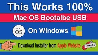 How to create macOS Bootable usb drive on Windows | Make Mac OS X bootable USB Drive on Windows 11