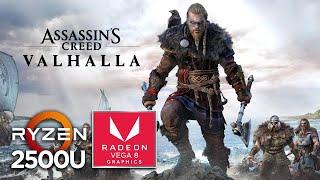 Assassin's Creed Valhalla | Vega 8 1gb | Ryzen 5 2500U | 768p | Benchmark PC