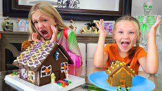 Decorating Haunted Halloween Gingerbread Houses!!!