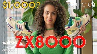 The $1,000 ADIDAS SNEAKER! GUCCI ZX8000 Monogram On Foot Review and How to Style  (Outfits, GRWM)