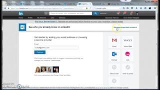 Inviting your contacts to connect with you on LinkedIn