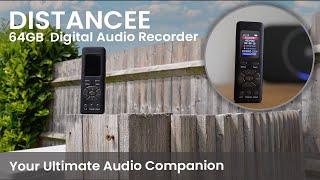 Discover the DISTANCEE 64GB Digital Voice Recorder  Your Ultimate Audio Companion