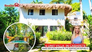 For Sale Tropical 4 Unit Villa in Center of Cabarete , Puerto Plata Dominican Republic 