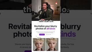 Free AI App to Fix Blurry Images