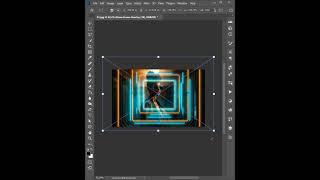 Neon Frames Effect Overlays Photoshop. Abstract Shapes, Neon Light, Action. How to Work.